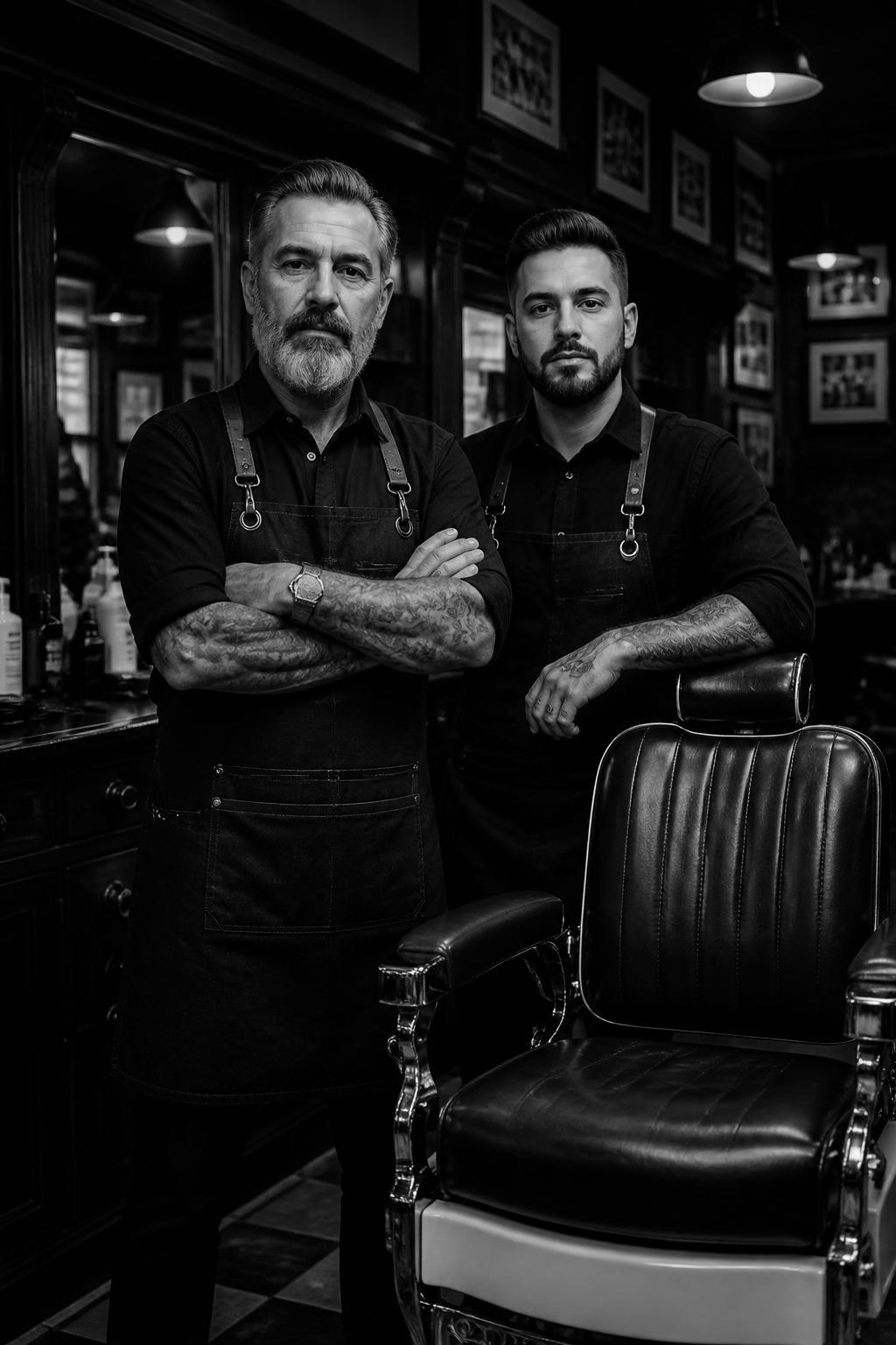 The father and son barber team